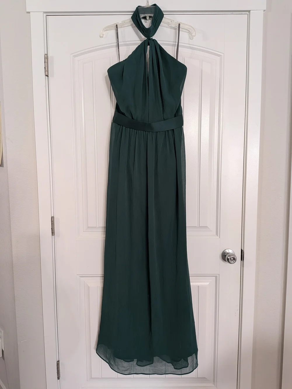 vera wang halter bridesmaid dress David's Bridal White by Vera Wang Soft Net Halter Wedding Dress 698.00